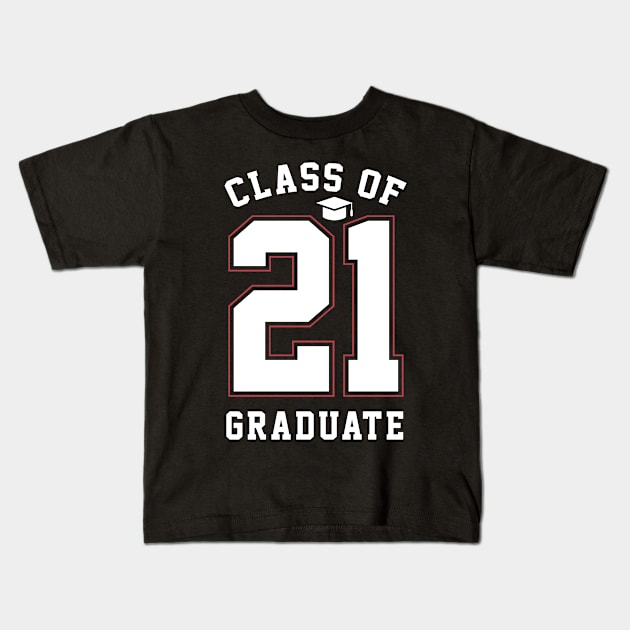 Class of 2021 graduate - Graduation Gift Funny Kids T-Shirt by Diogo Calheiros